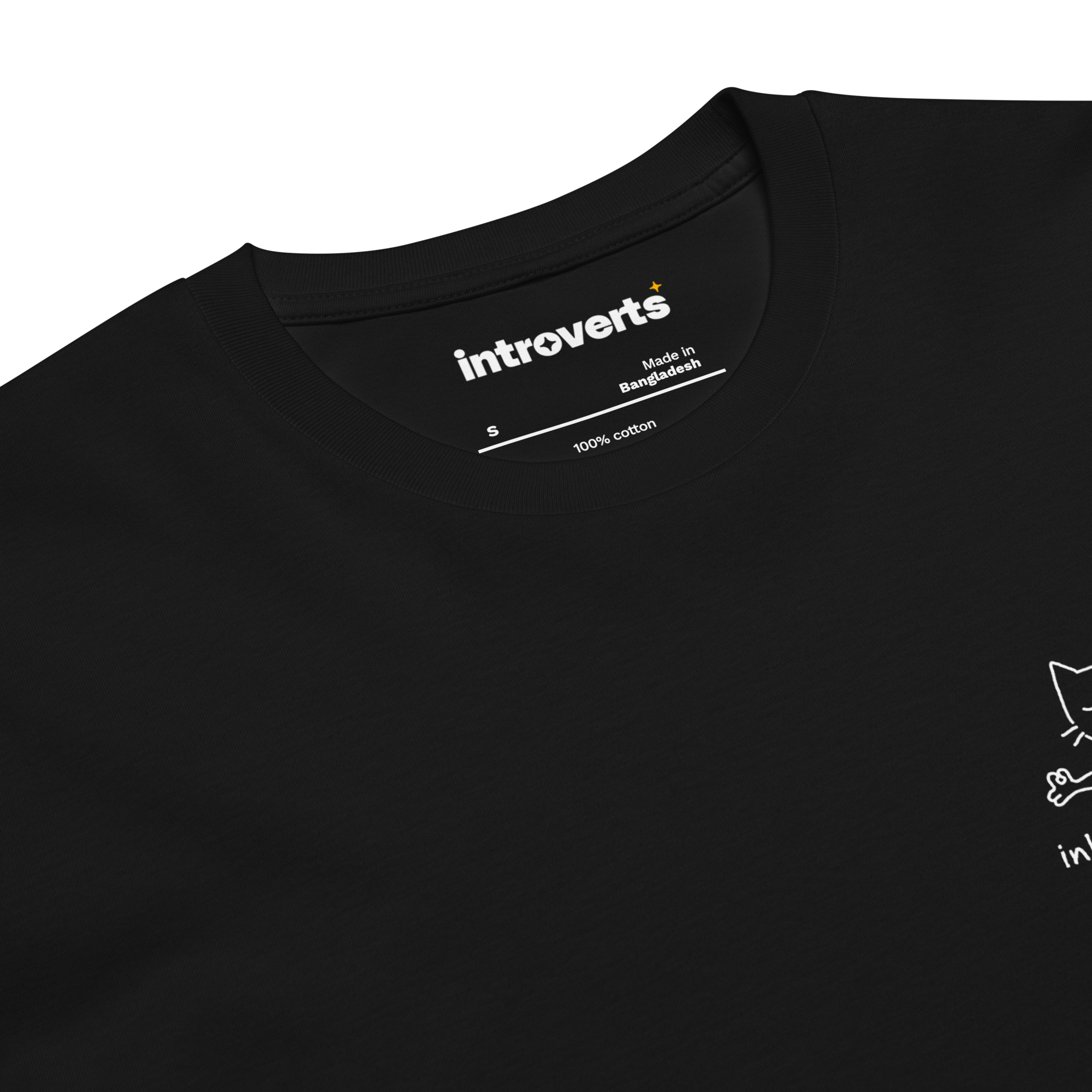 Inhale Exhale Cat T-Shirt Neck