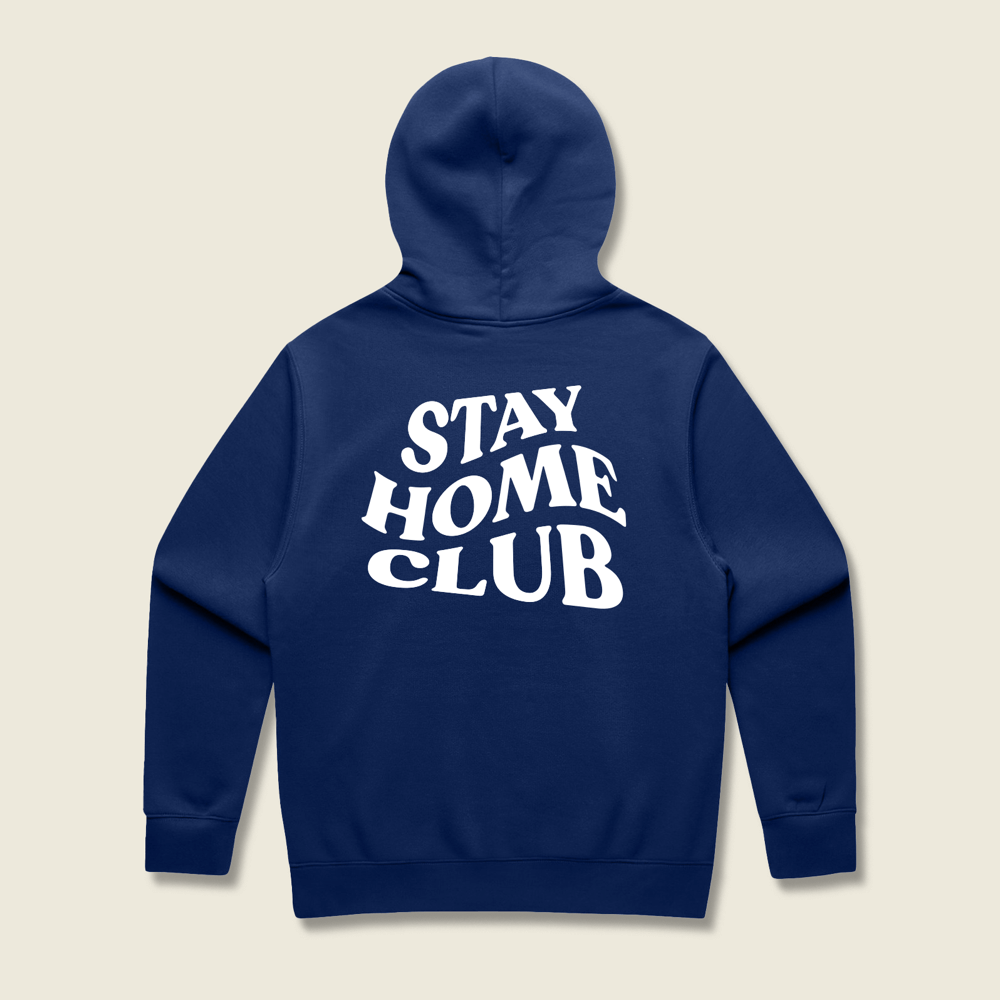 Stay Home Club Hoodie Pine Cobalt Back