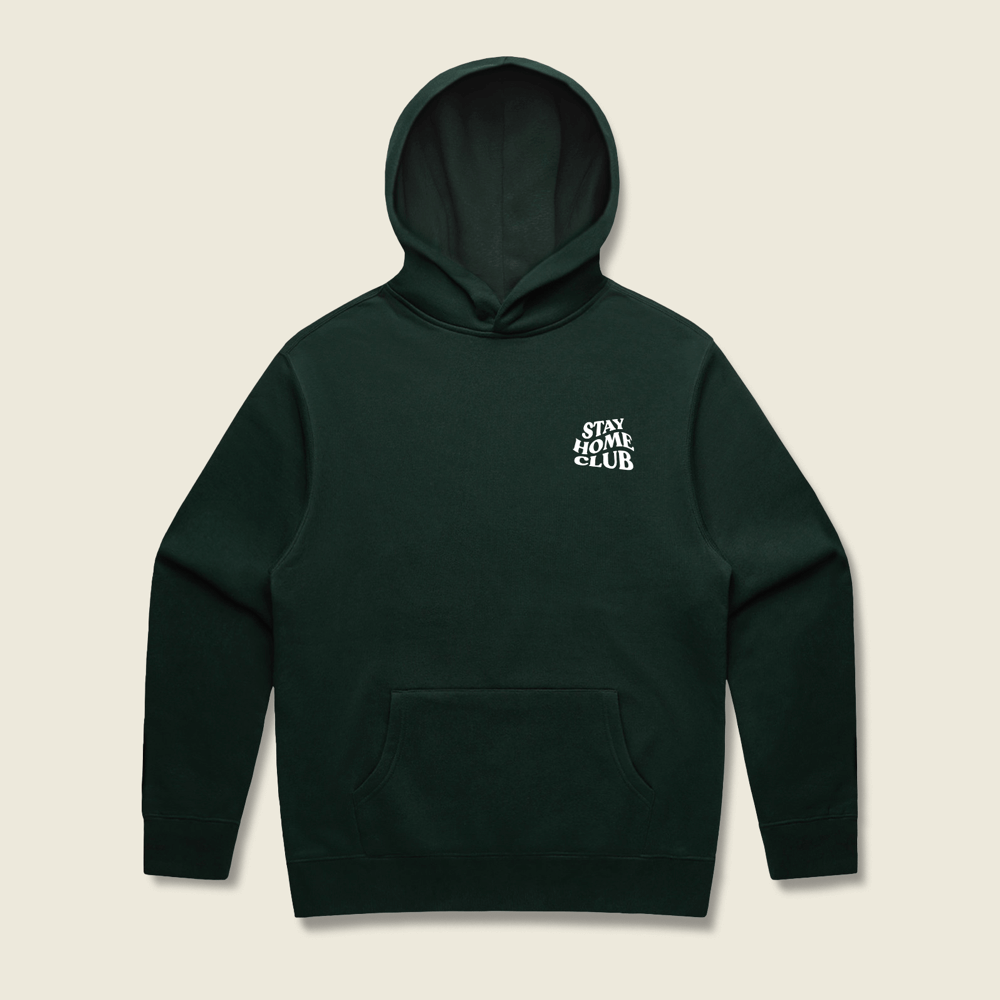 Stay Home Club Hoodie Pine Green