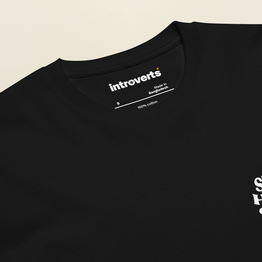 Stay Home Club T-Shirt Black Neck