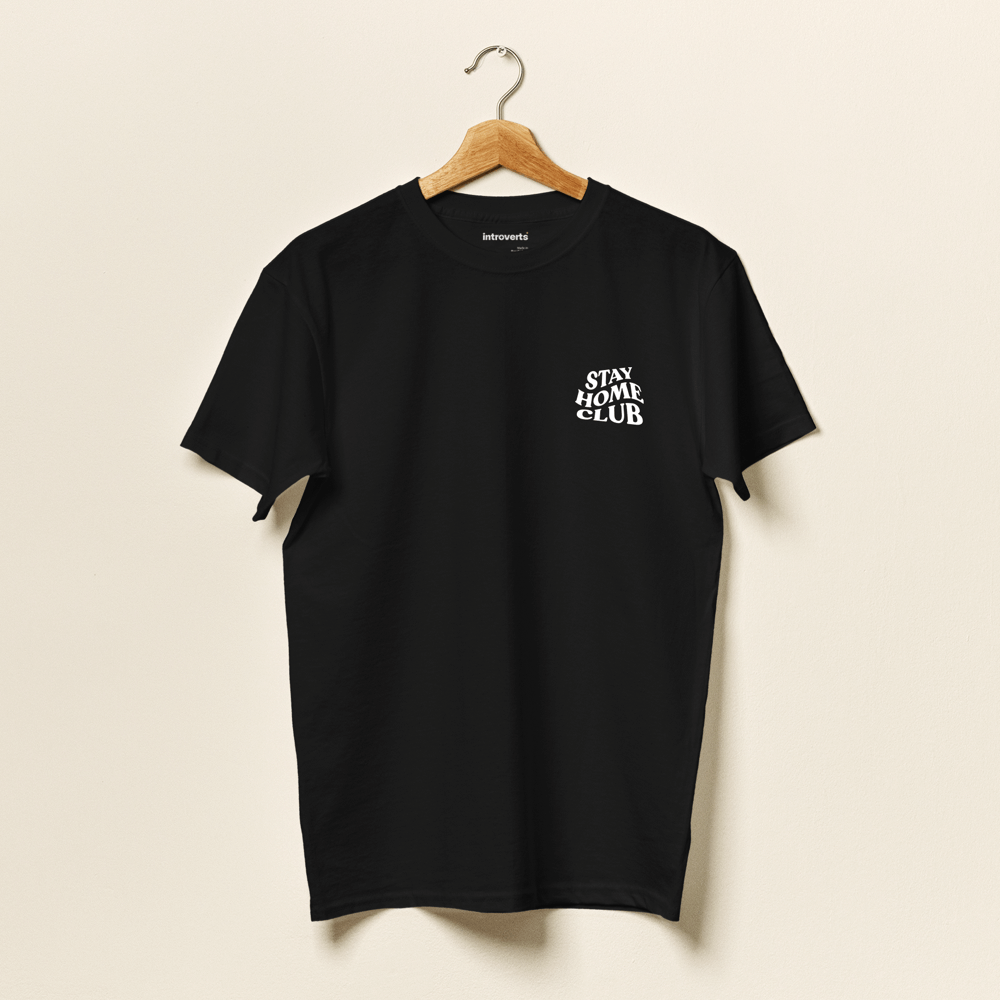 Stay Home Club T-Shirt Black
