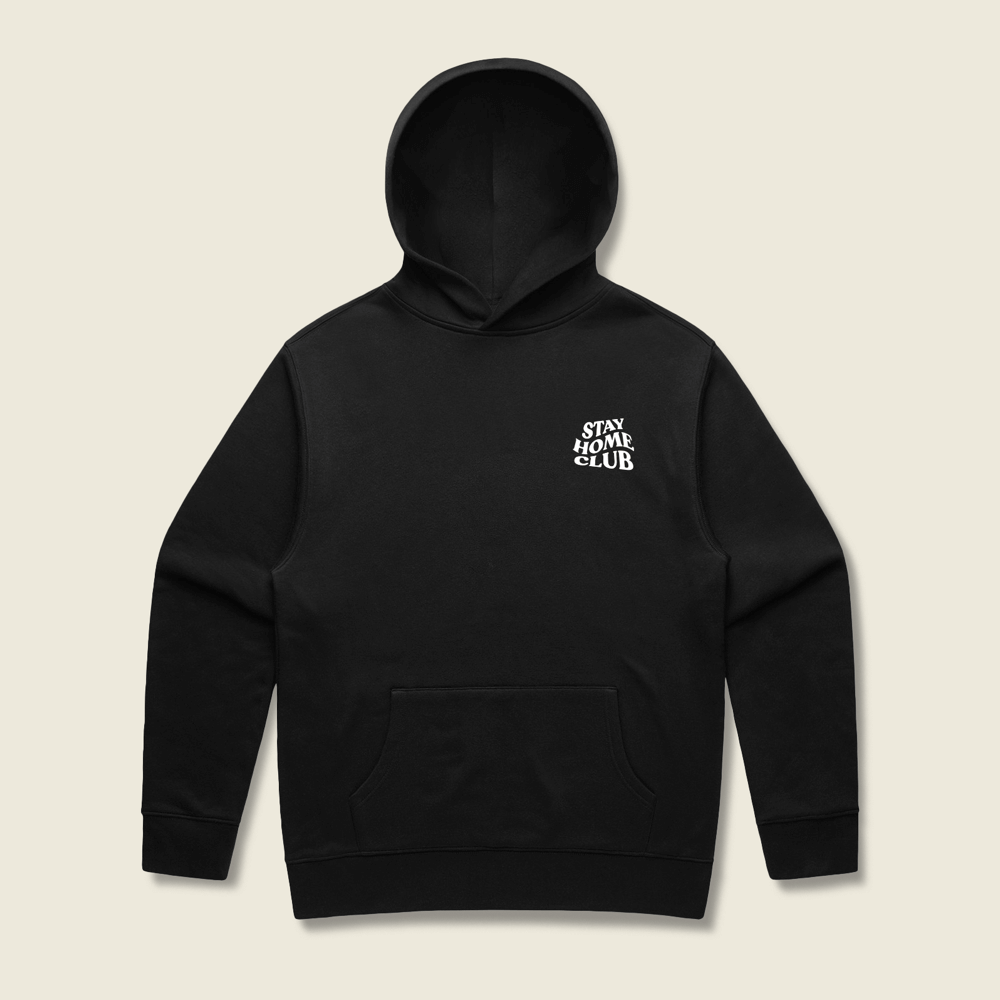 Stay Home Club Hoodie Black