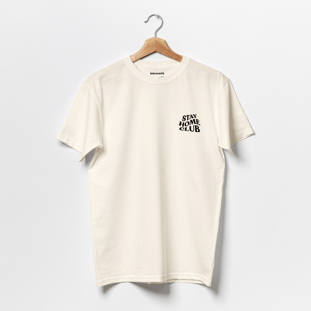 Stay Home Club T-Shirt Natural